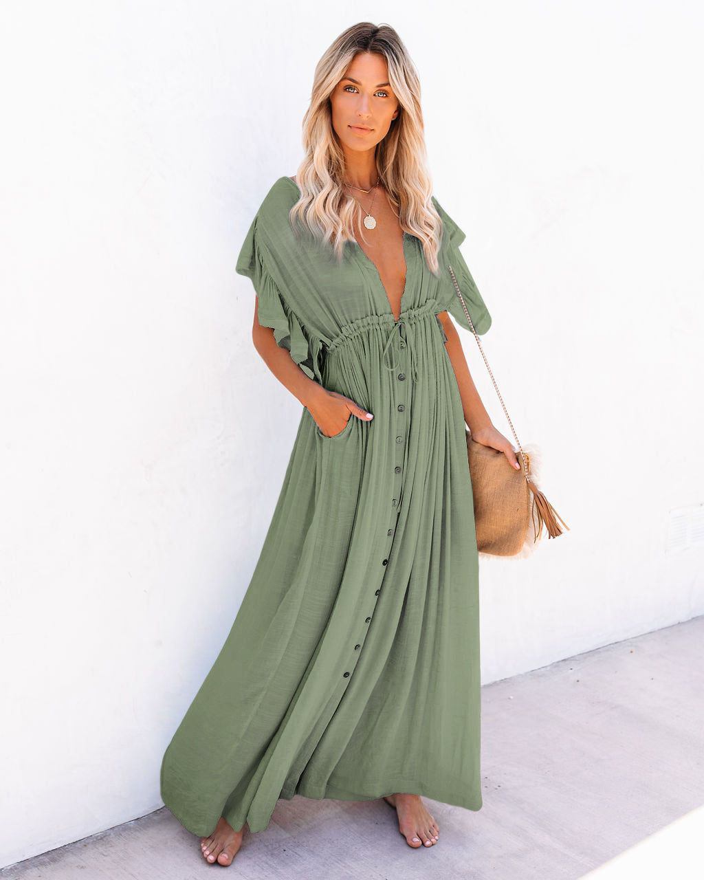 Vestido Nissi - Klouss - Chile - Mujer - Vestido - Oferta, salida de baño, verano, Vestido camisero, vestido de verano