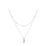 Collar de cadena de doble capa con colgante de espiga - Klouss - Chile - Mujer - Collar - 